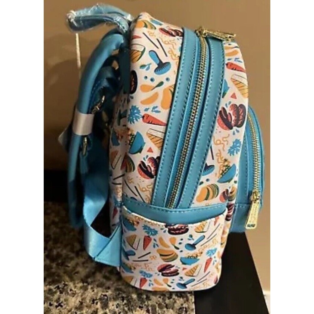 Disney Epcot Food And Wine Festival Loungefly Mini Backpack Spaceship Earth NEW - Picture 5 of 10
